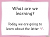The Letter 't' - EYFS Teaching Resources (slide 2/21)